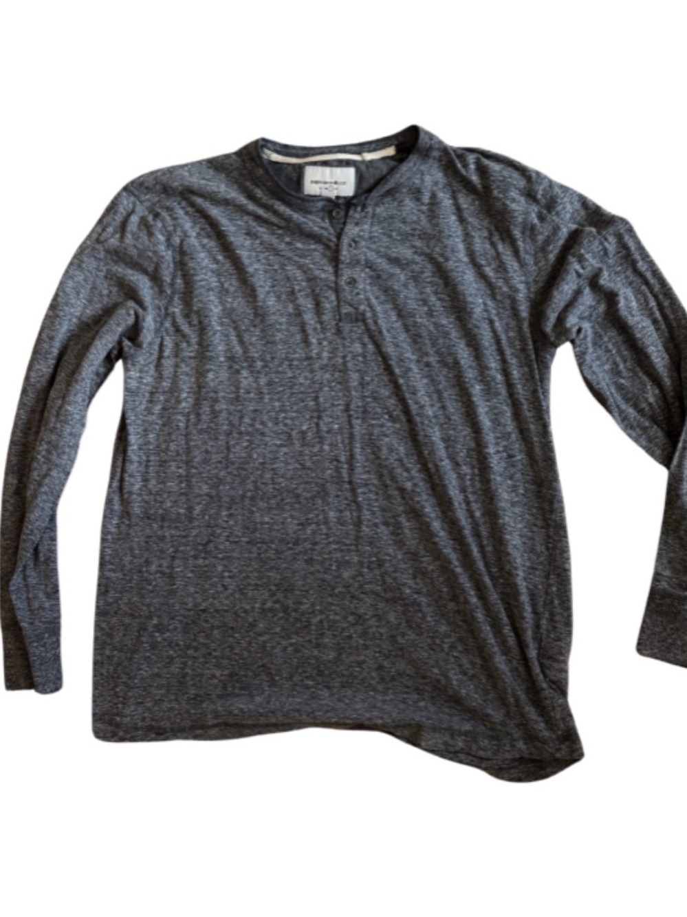 Paper denim & cloth Heather Gray Long-Sleeve Henley Shirt